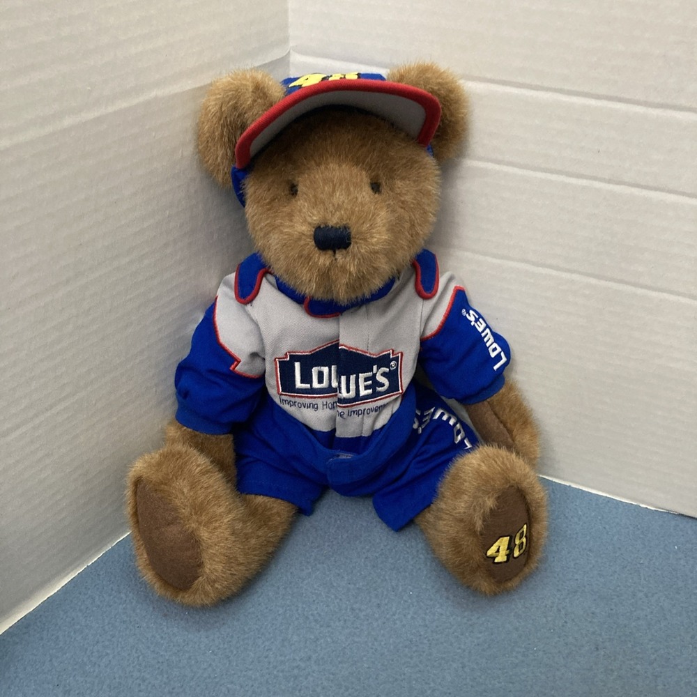 Boyds Bears NASCAR Jimmy Johnson #48 in Lowes Firesuit - 16" Posable Plush Bear